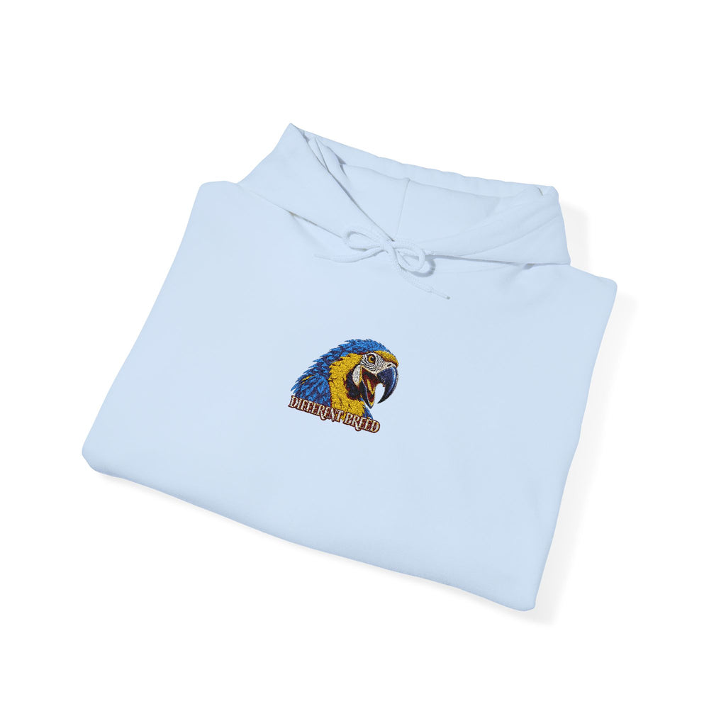 Hedgehog Floral Hoodie – Cute Blue & Yellow Garden Critter Sweatshirt