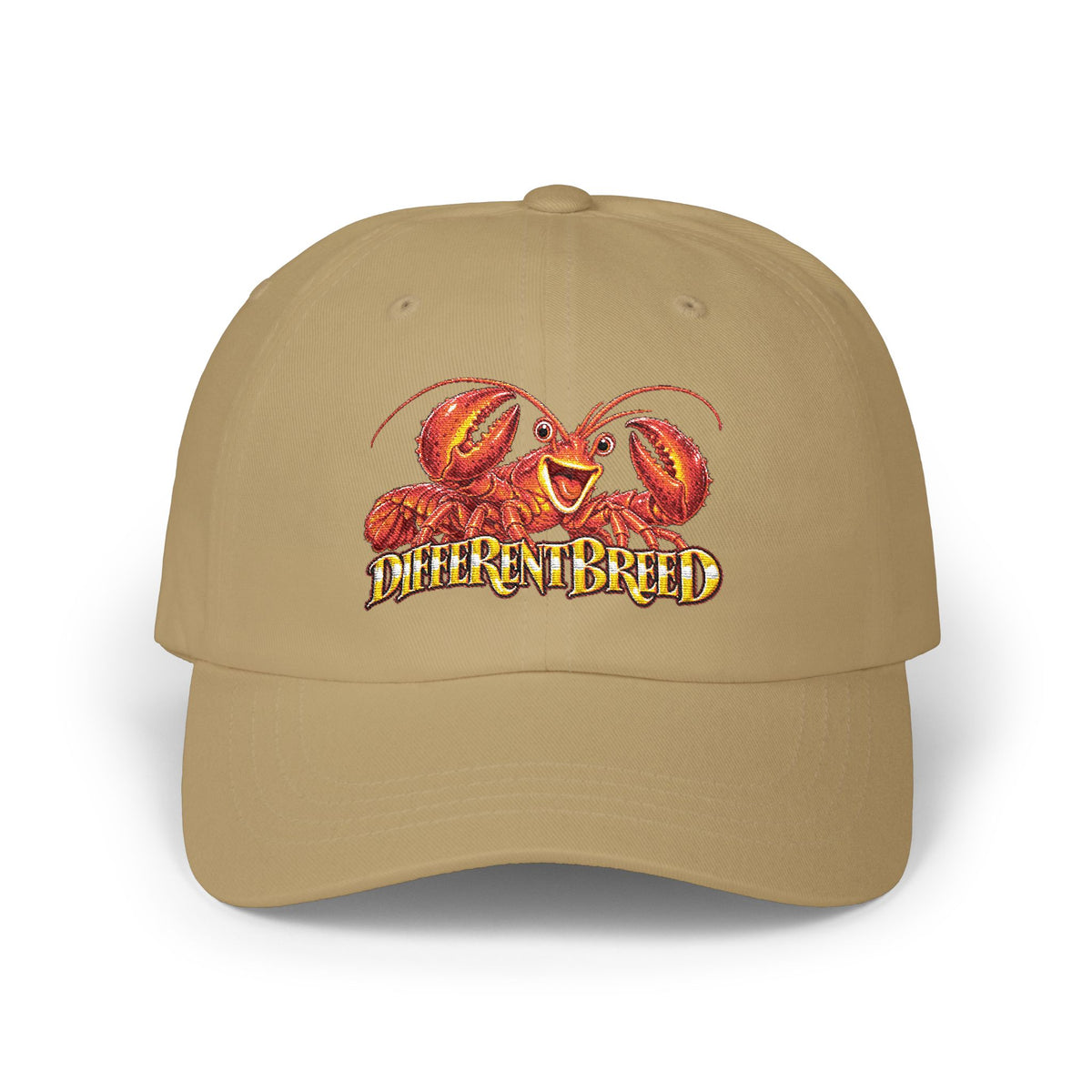 Dad Cap – 'Different Breed' Cartoon Lobster Embroidered Hat