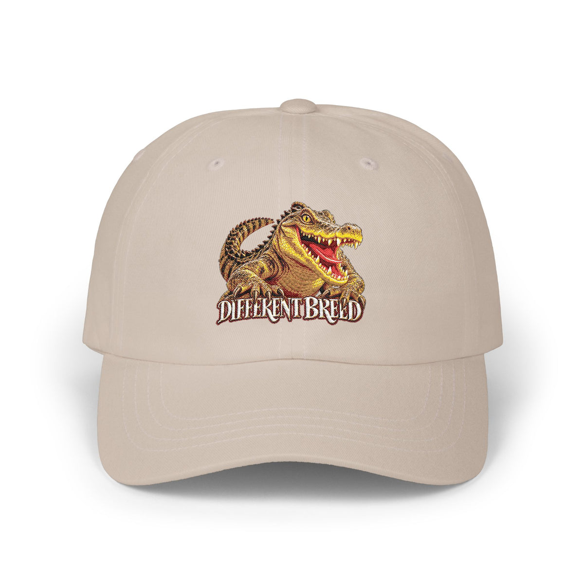 Dad Cap — Vintage Gator 'Different Breed' Embroidered Baseball Hat
