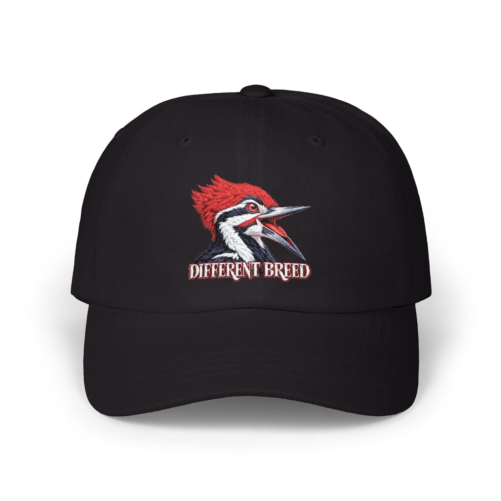 Woodpecker 'Different Breed' Classic Dad Cap — Embroidered Bird Trucker Hat