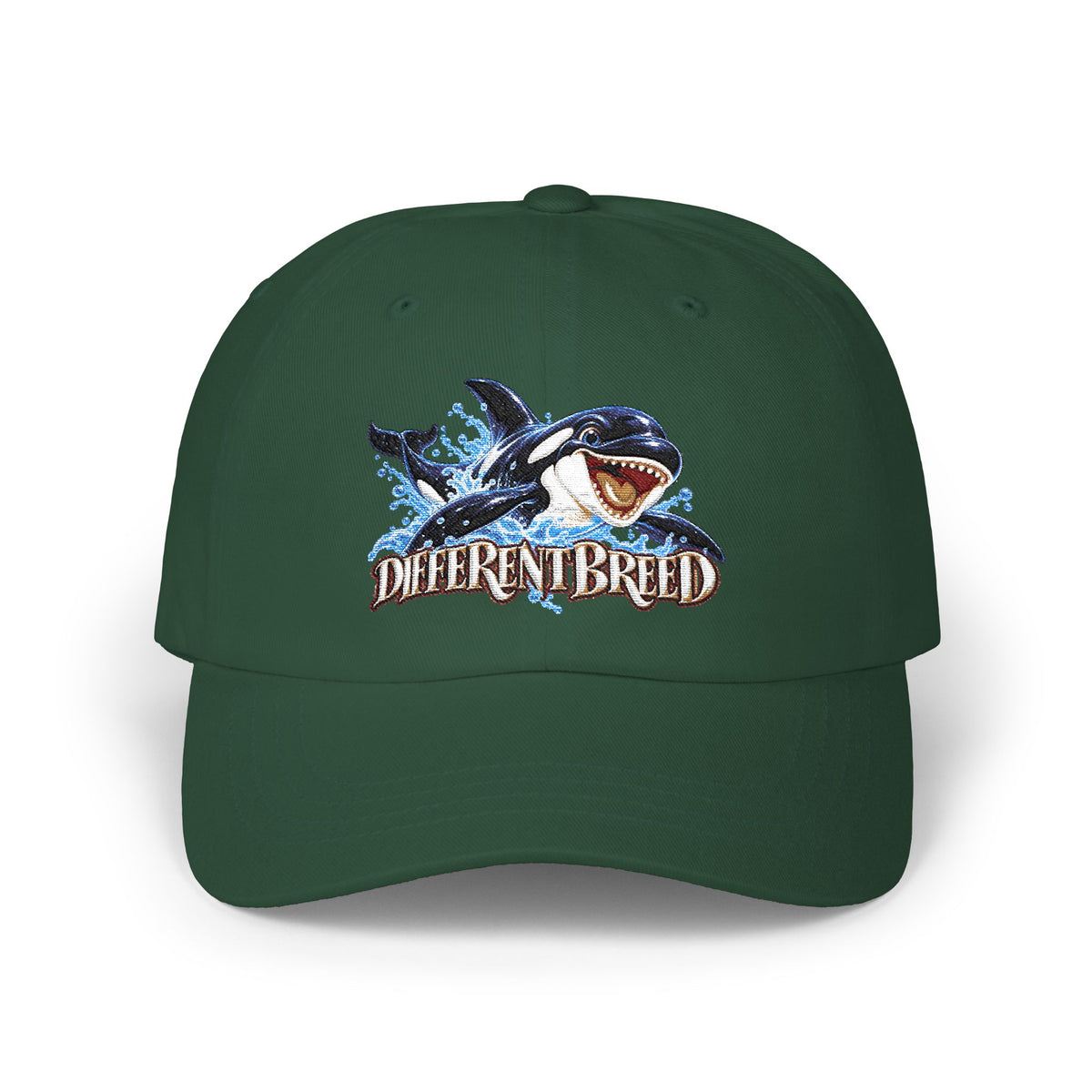 Shark 'Different Breed' Dad Cap — White Embroidered Baseball Hat