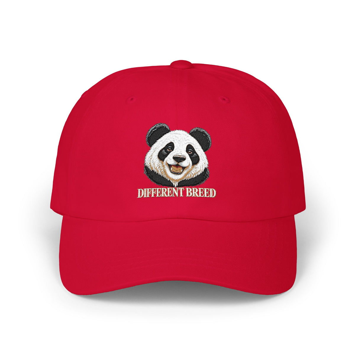 Panda Smile Classic Dad Cap — Embroidered Cute Panda Hat