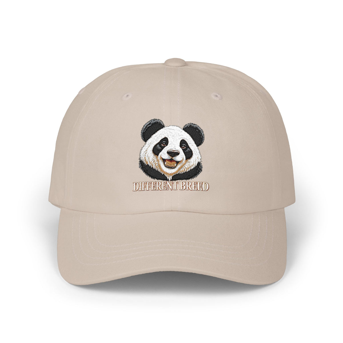 Panda Smile Classic Dad Cap — Embroidered Cute Panda Hat