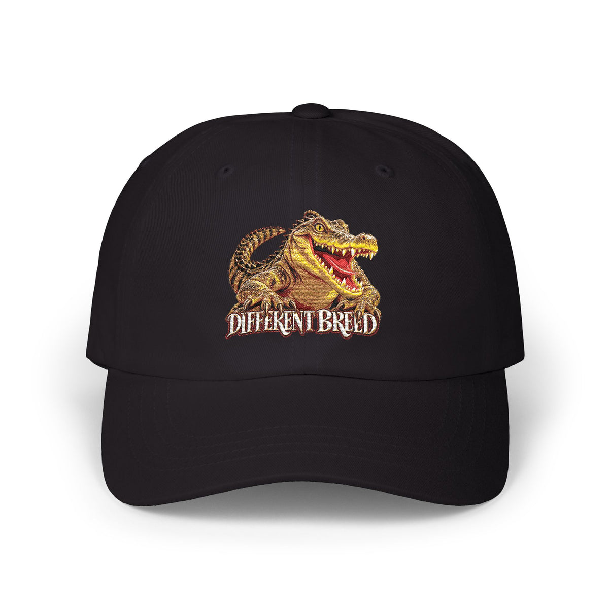 Dad Cap — Vintage Gator 'Different Breed' Embroidered Baseball Hat
