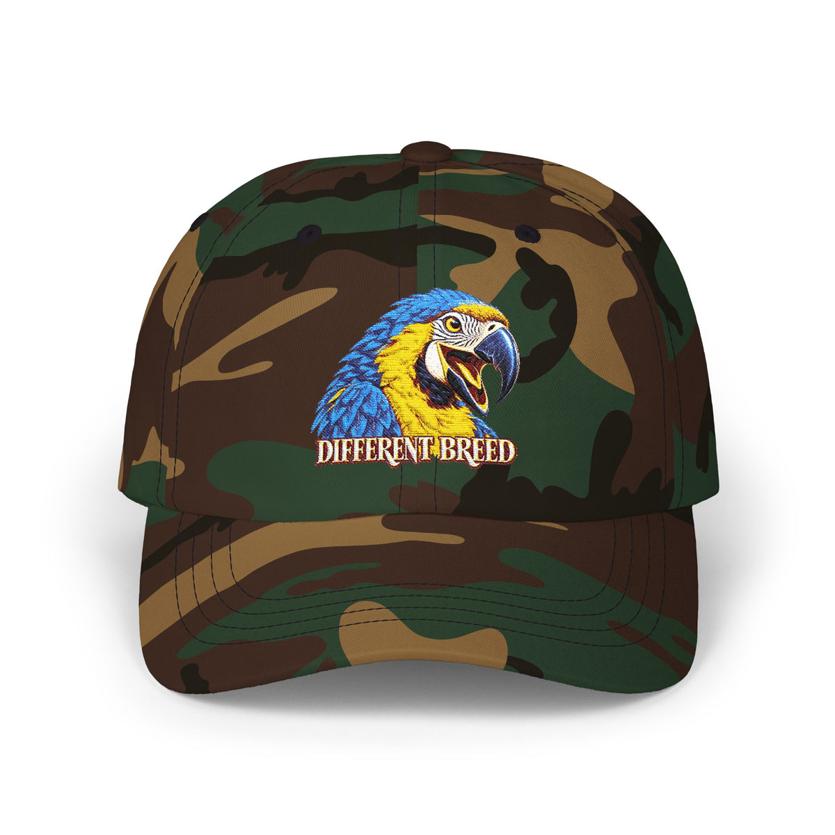 Parrot 'Different Breed' Embroidered Dad Cap