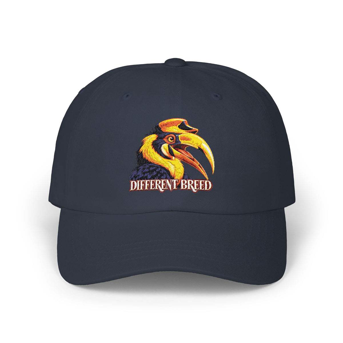 Different Breed Dad Cap — Embroidered Hornbill Bird Baseball Hat