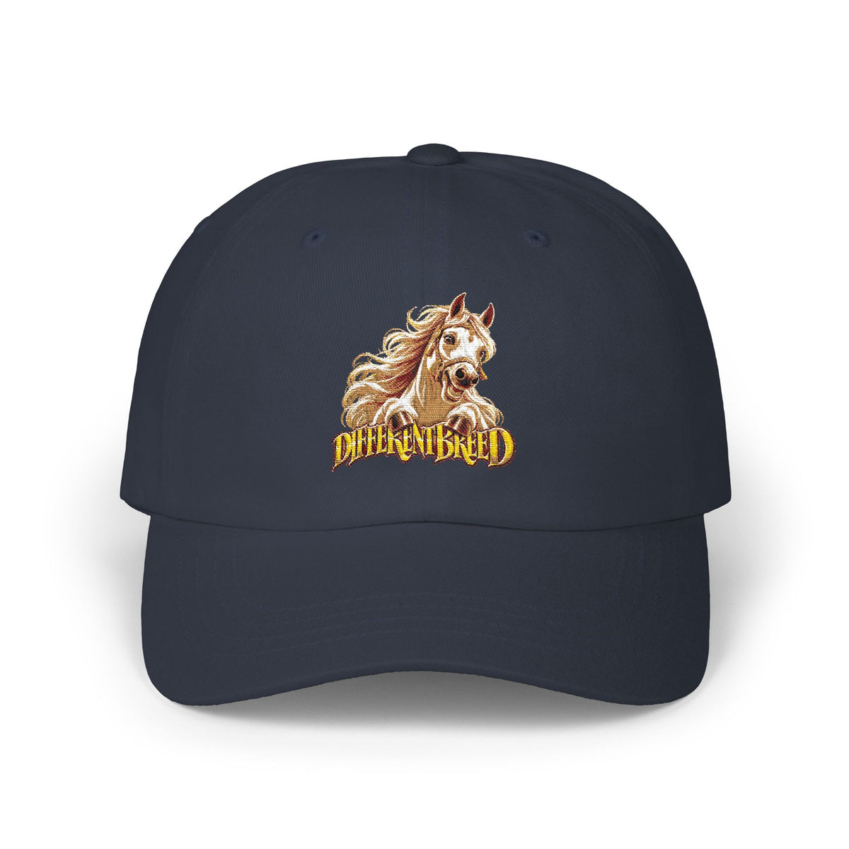 Embroidered Mustang Dad Cap — Vintage Stallion Baseball Hat