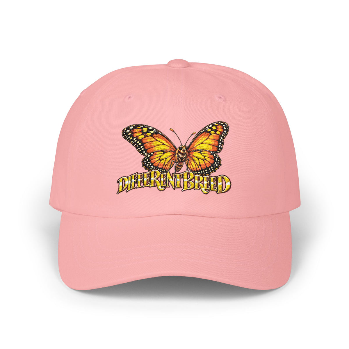 Butterfly 'Different Breed' Dad Cap — Embroidered Orange Monarch Baseball Hat