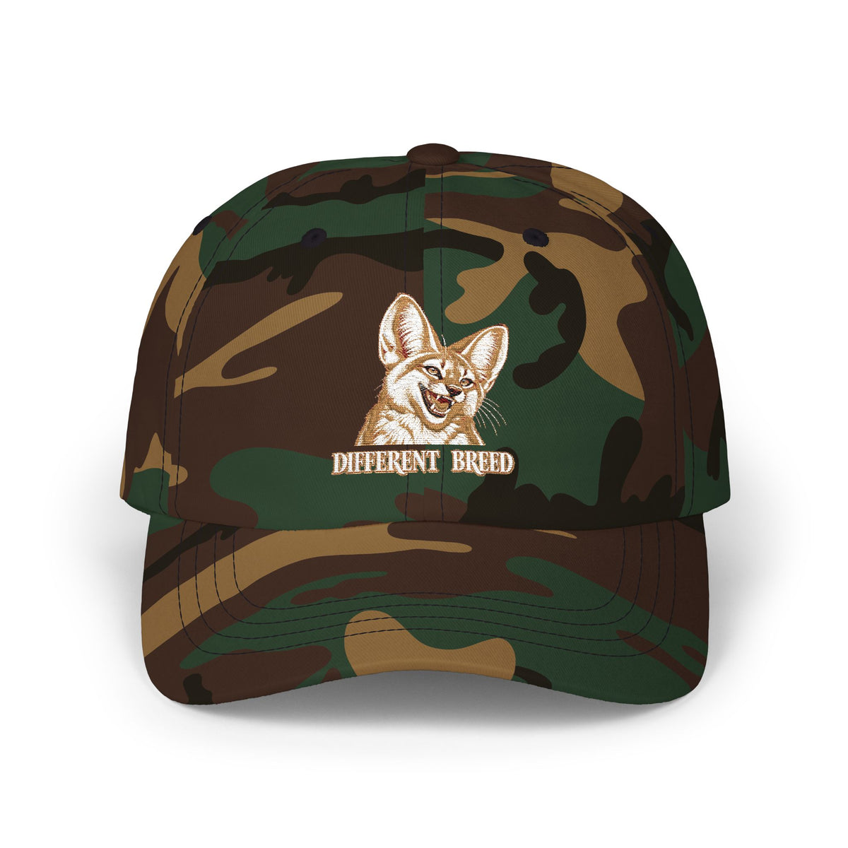Embroidered Fennec Fox Dad Cap — 'Different Breed' Cute Animal Baseball Hat
