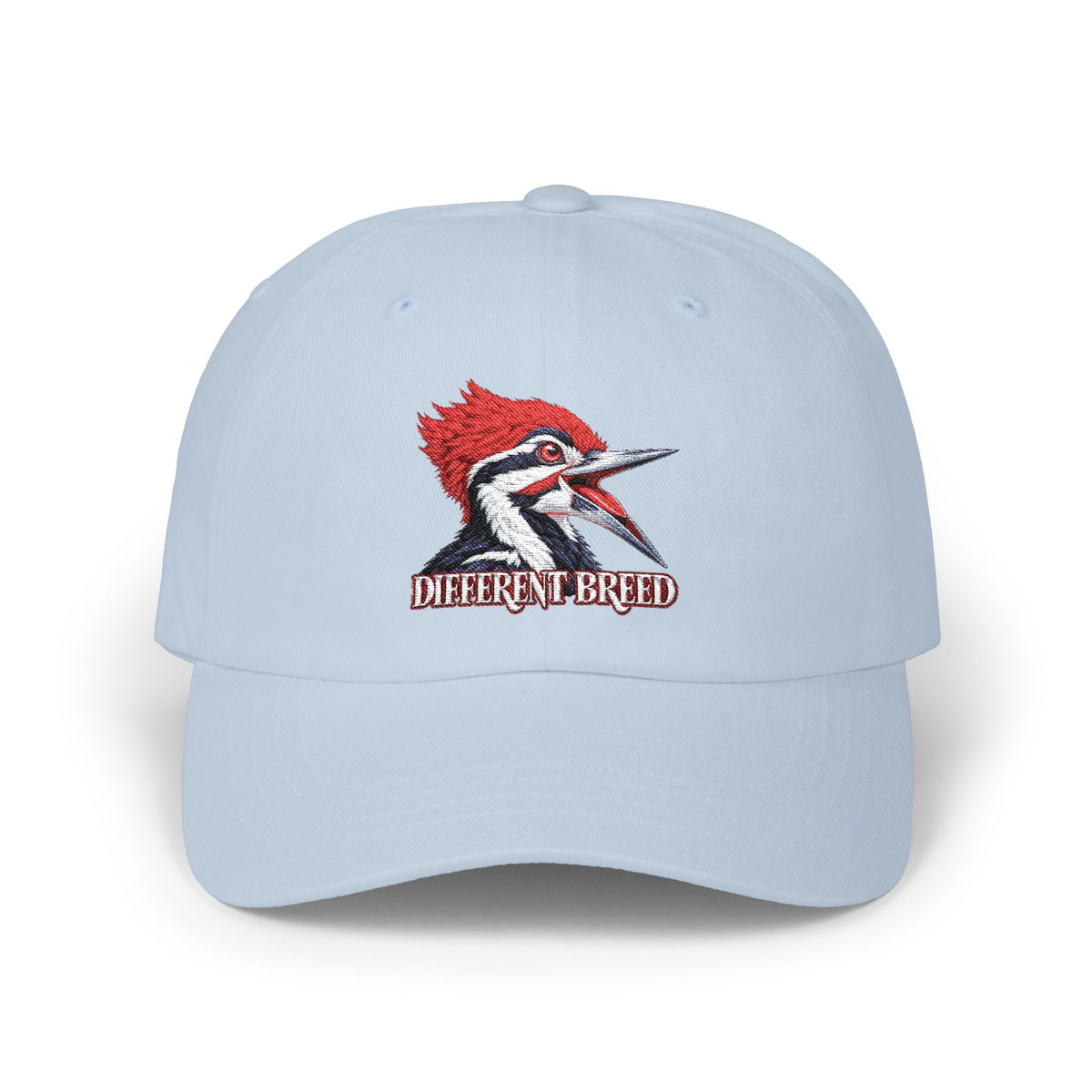 Woodpecker 'Different Breed' Classic Dad Cap — Embroidered Bird Trucker Hat