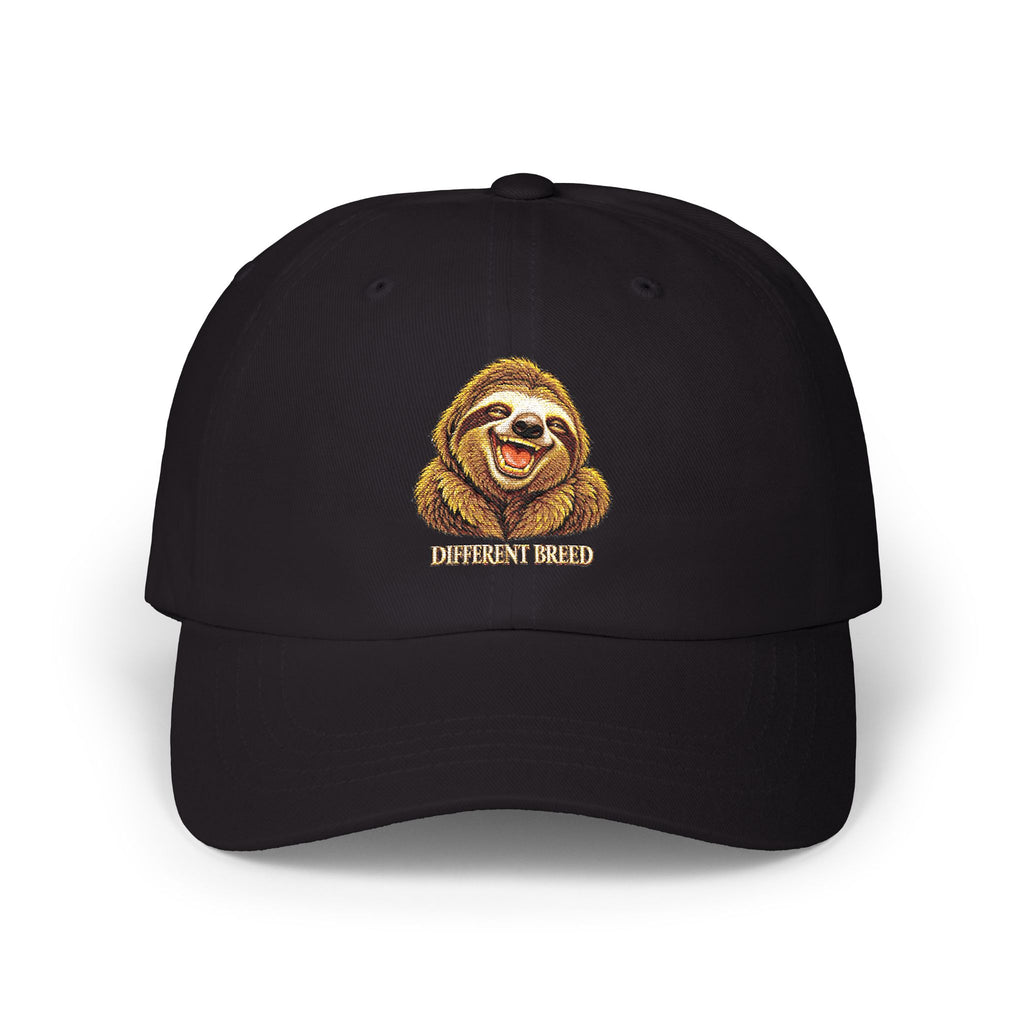 Sloth Smile Classic Dad Cap — Embroidered Relaxed Sloth Hat