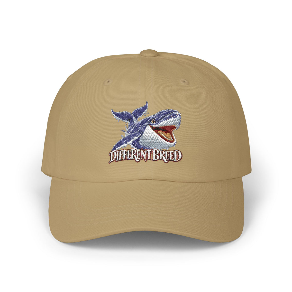 Dad Cap — Whale Graphic "Different Breed" Embroidered Hat