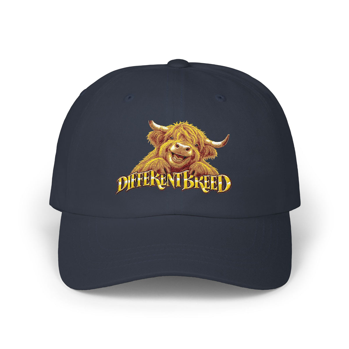 Dad Cap - 'Different Breed' Highland Cow Embroidered Hat