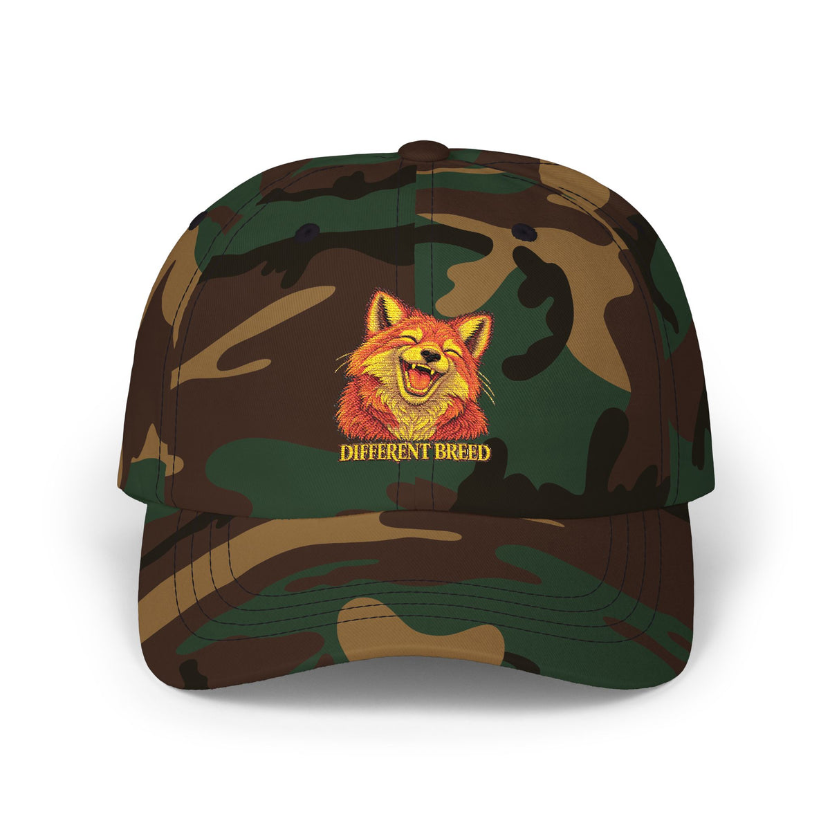 Dad Cap — Smiling Shiba Inu Embroidered Hat