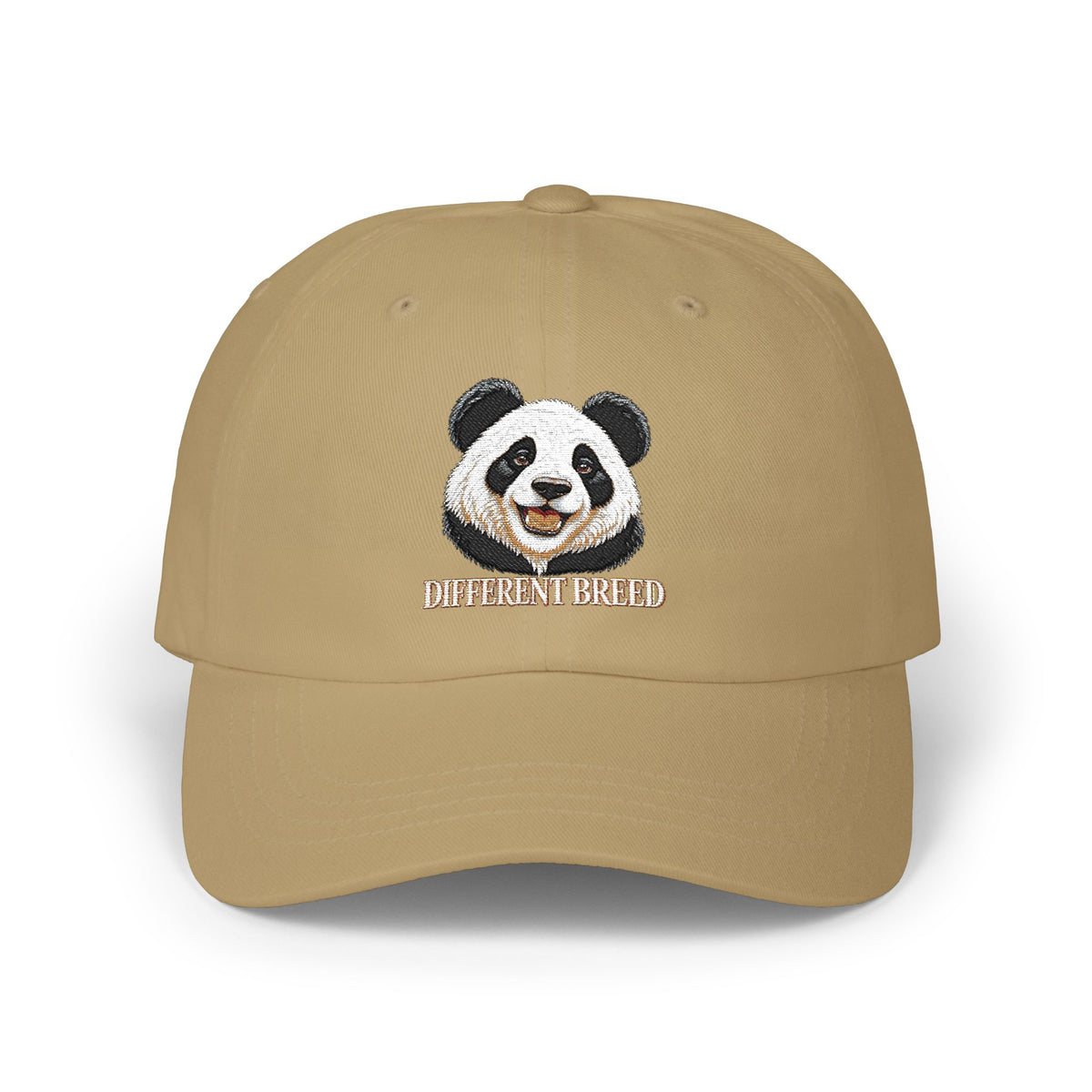 Panda Smile Classic Dad Cap — Embroidered Cute Panda Hat
