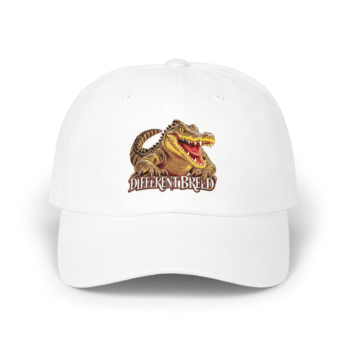 Dad Cap — Vintage Gator 'Different Breed' Embroidered Baseball Hat