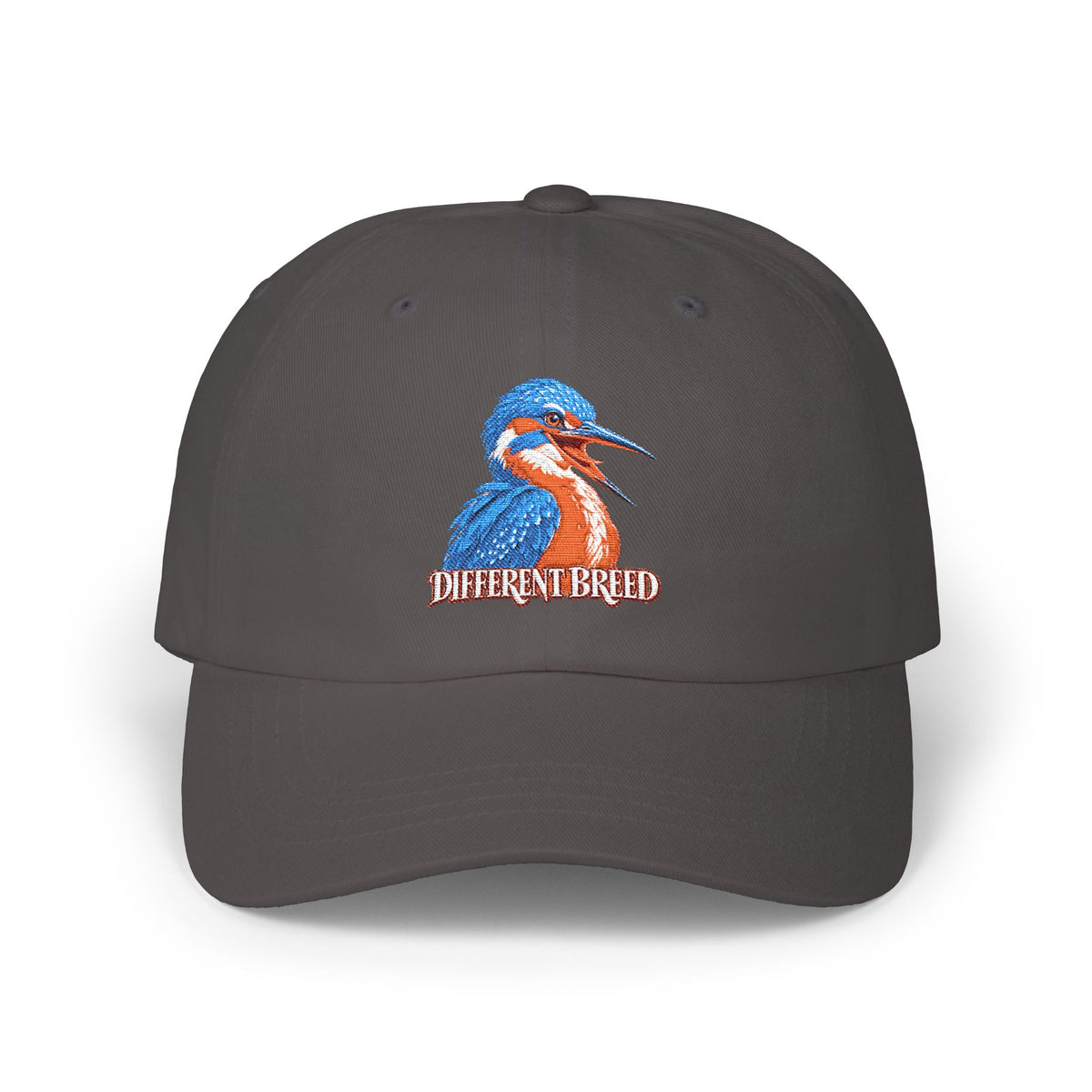 Kingfisher Dad Cap – 'Different Breed' Embroidered Bird Baseball Hat
