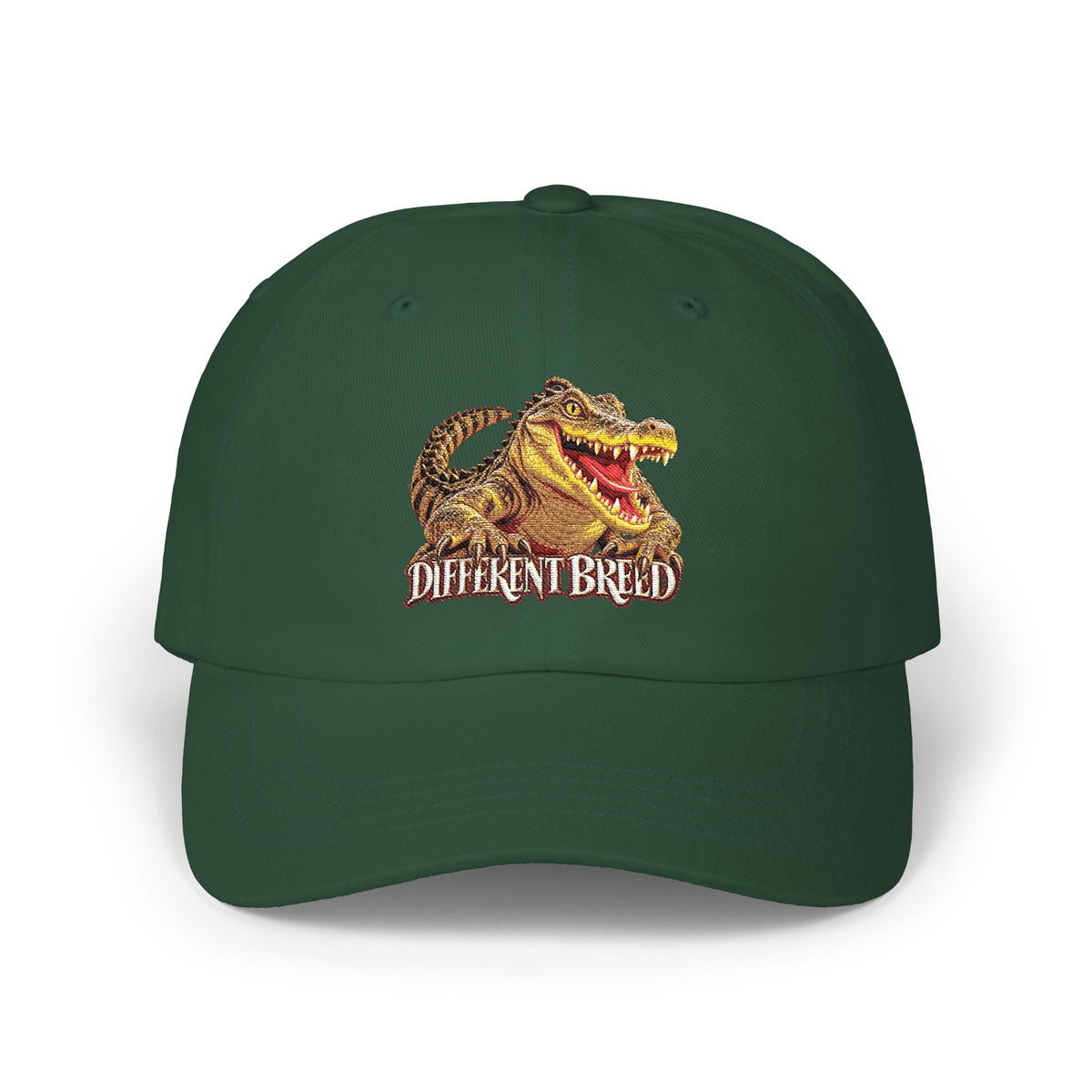 Dad Cap — Vintage Gator 'Different Breed' Embroidered Baseball Hat