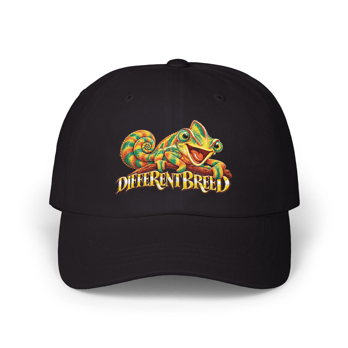 Dad Cap — Colorful Chameleon "Different Breed" Embroidered Hat