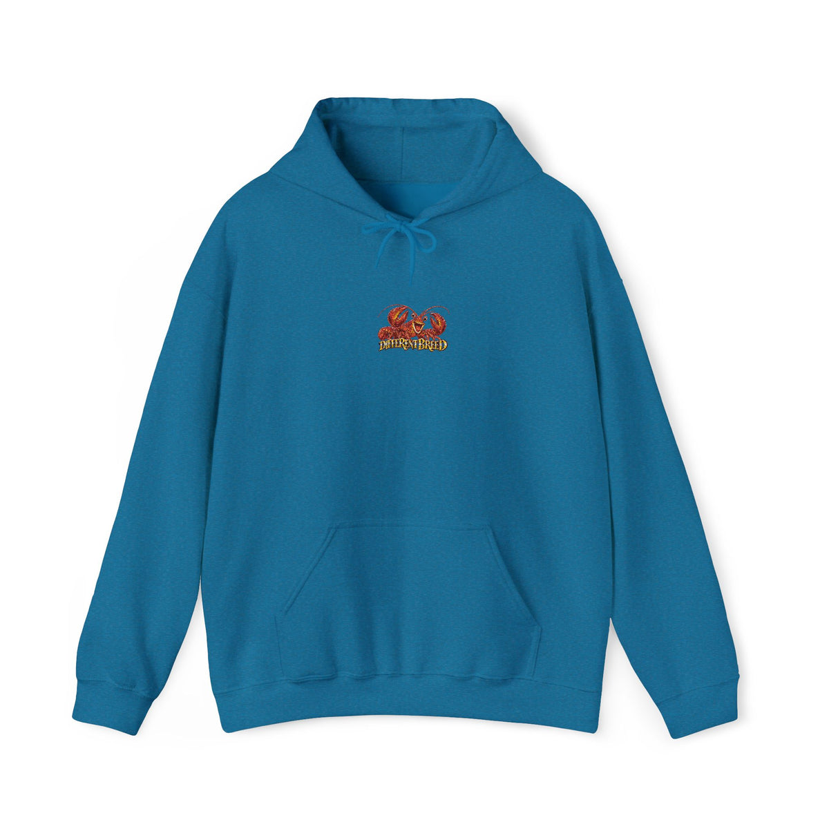 Dragon Heart Hoodie — Small Red Dragon Chest Graphic Pullover