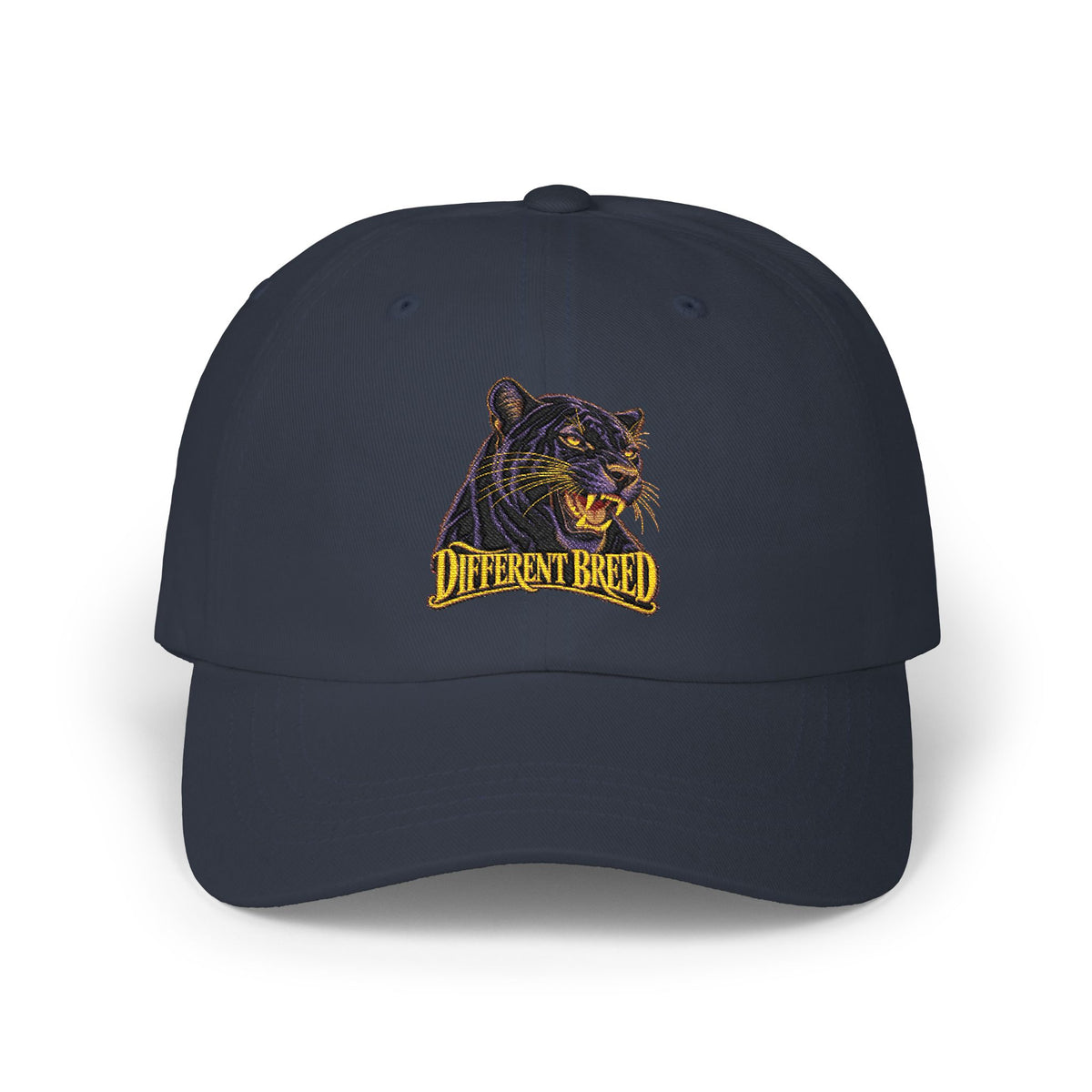 Dad Cap — Embroidered Black Panther "Different Breed" Vintage Baseball Hat