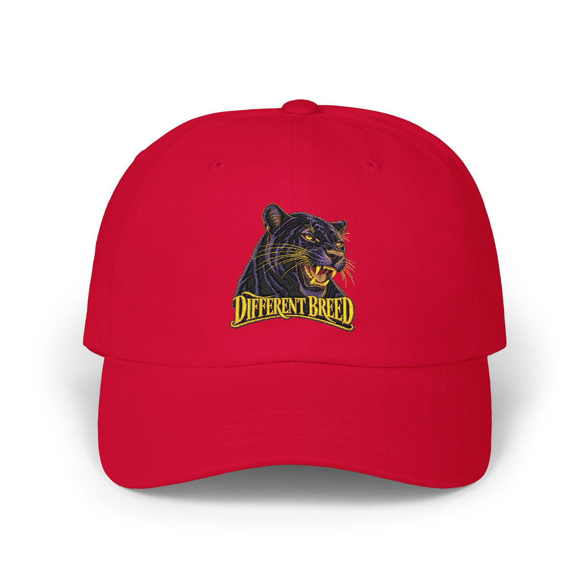 Dad Cap — Embroidered Black Panther "Different Breed" Vintage Baseball Hat