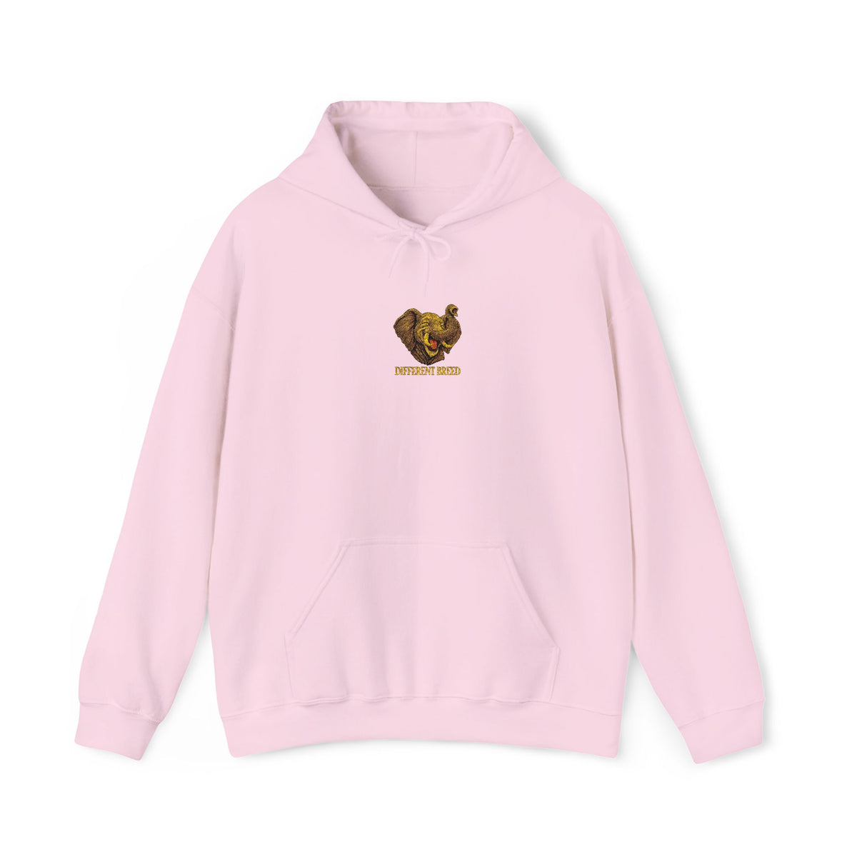 Hoodie — Heart-Shaped Sunflower Graphic with 'STRONG AF' Text