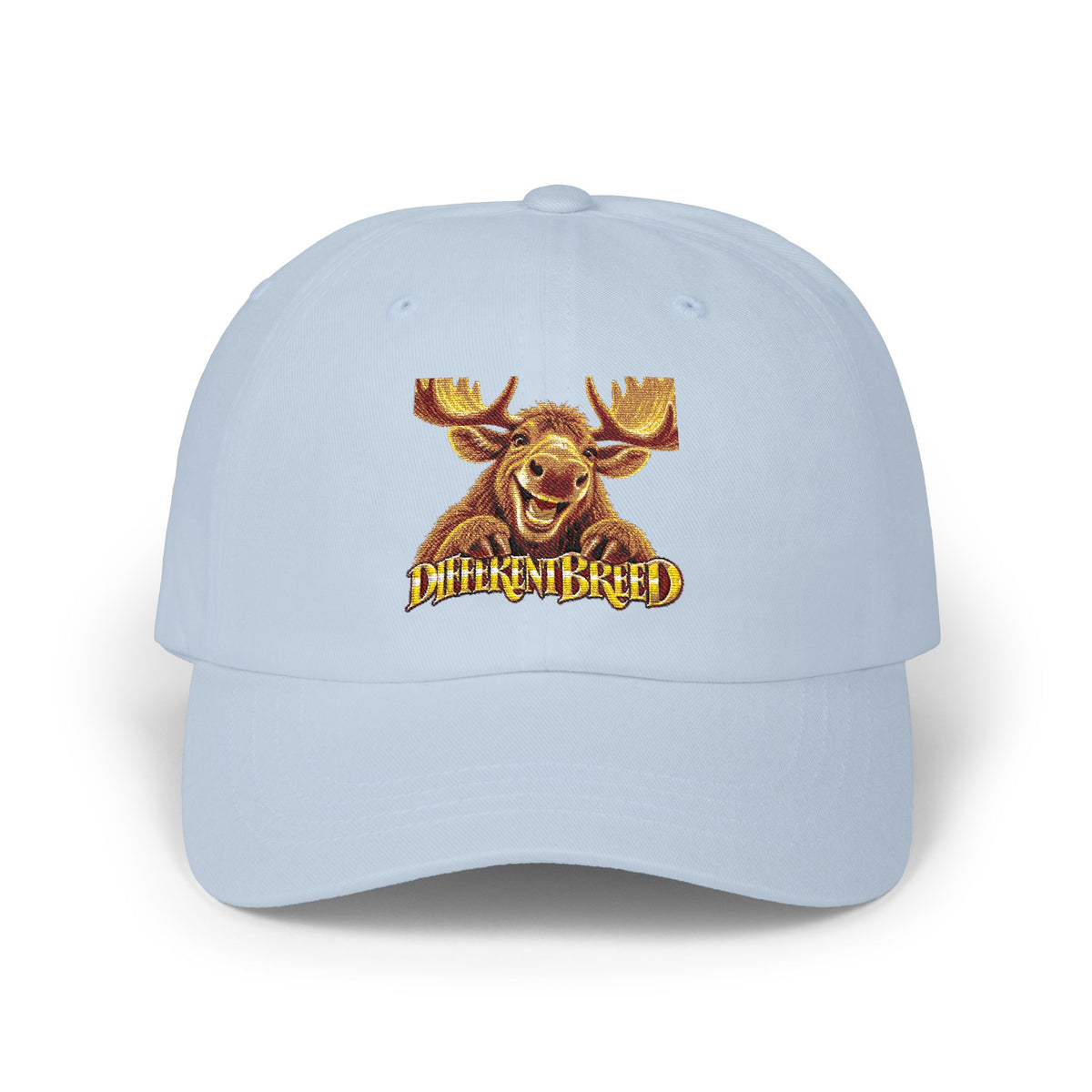 Embroidered Moose "Different Breed" Dad Cap