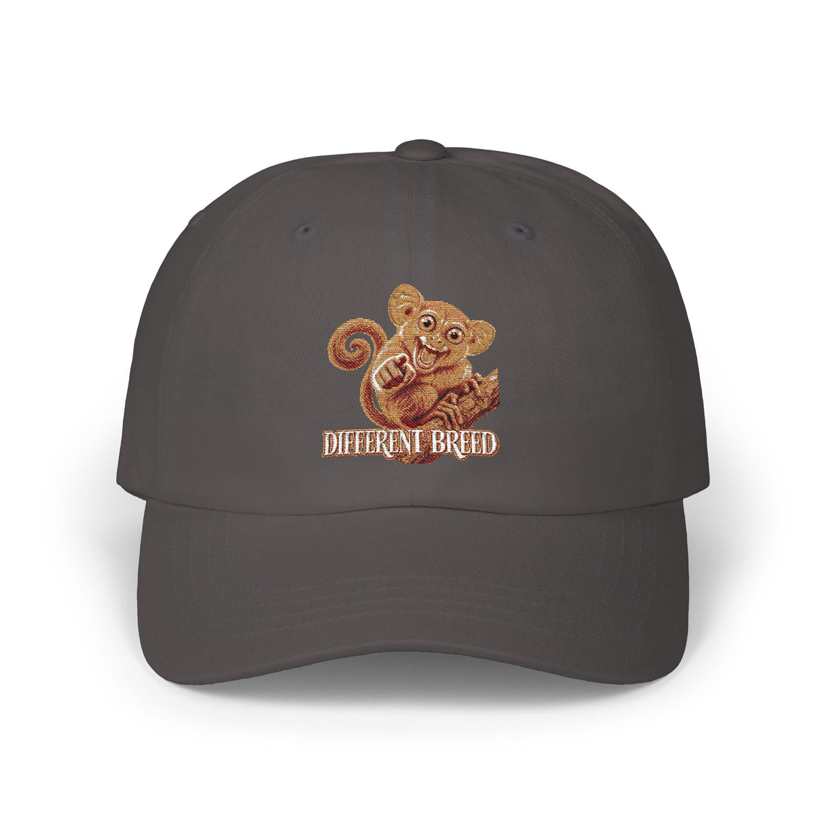 Classic Dad Cap – Cute Brown Squirrel Embroidered "Different Breed" Hat