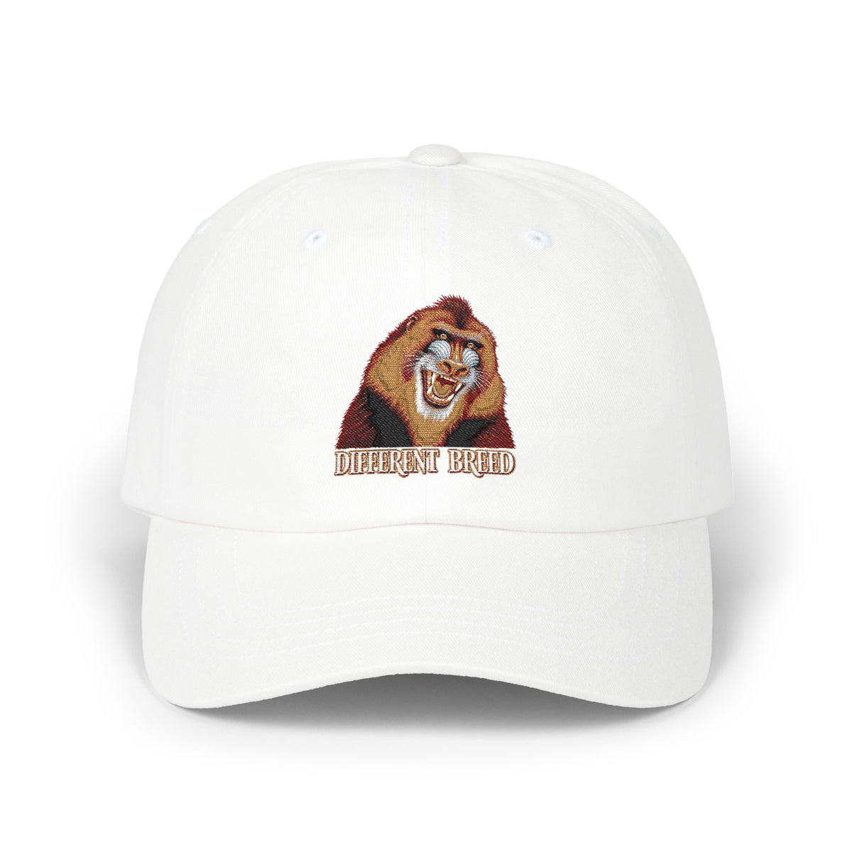 Dad Cap — Embroidered Laughing Lion "Biggest Friend" Hat