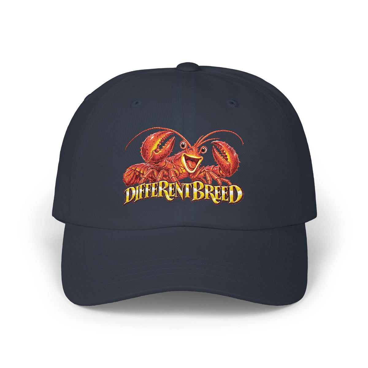 Dad Cap – 'Different Breed' Cartoon Lobster Embroidered Hat