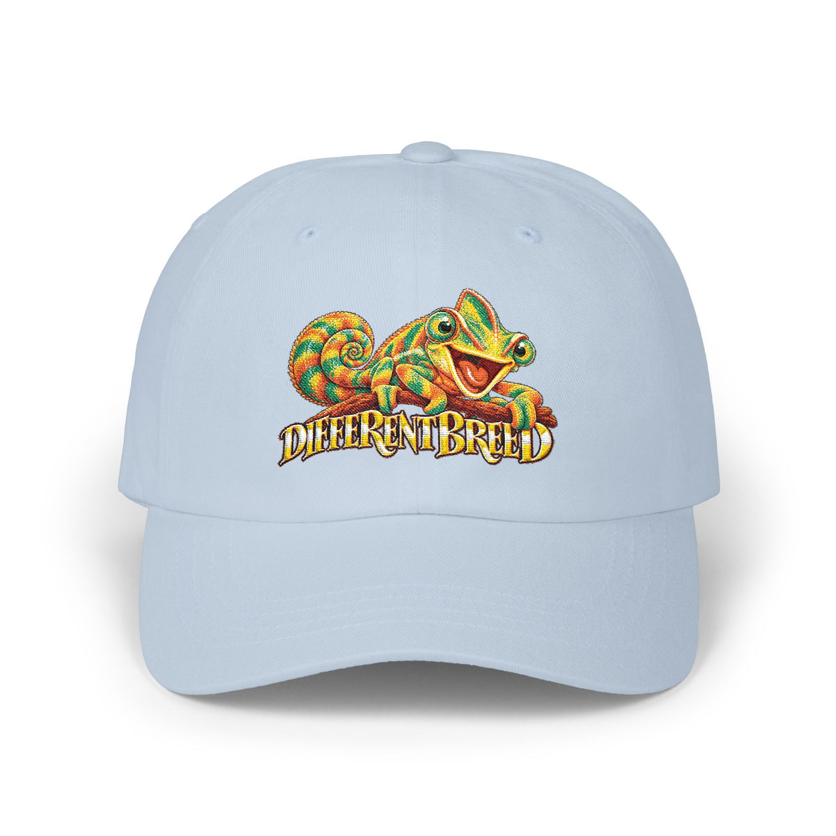 Dad Cap — Colorful Chameleon "Different Breed" Embroidered Hat