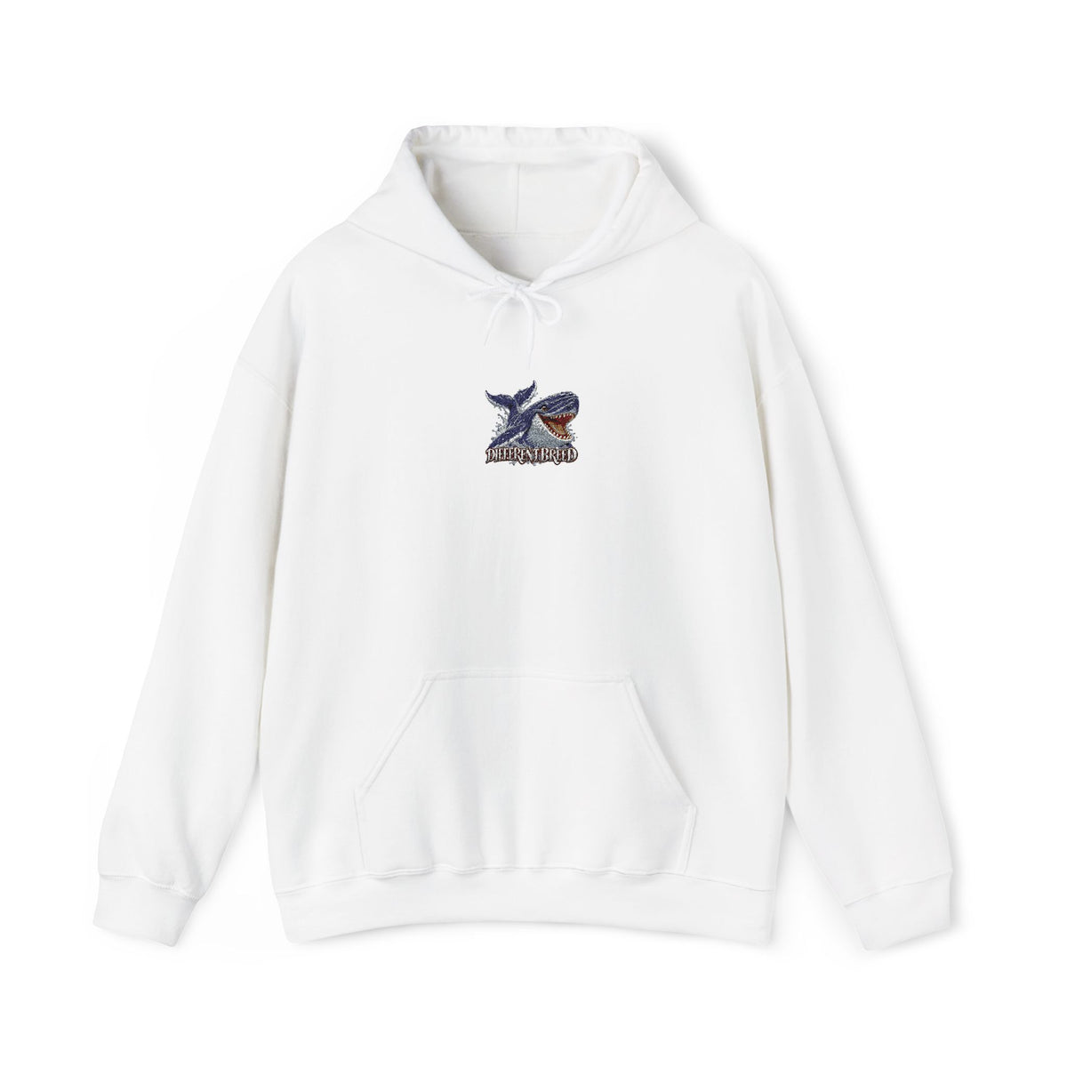 Dragon Crest Hoodie — Small Embroidered Fantasy Dragon Chest Design