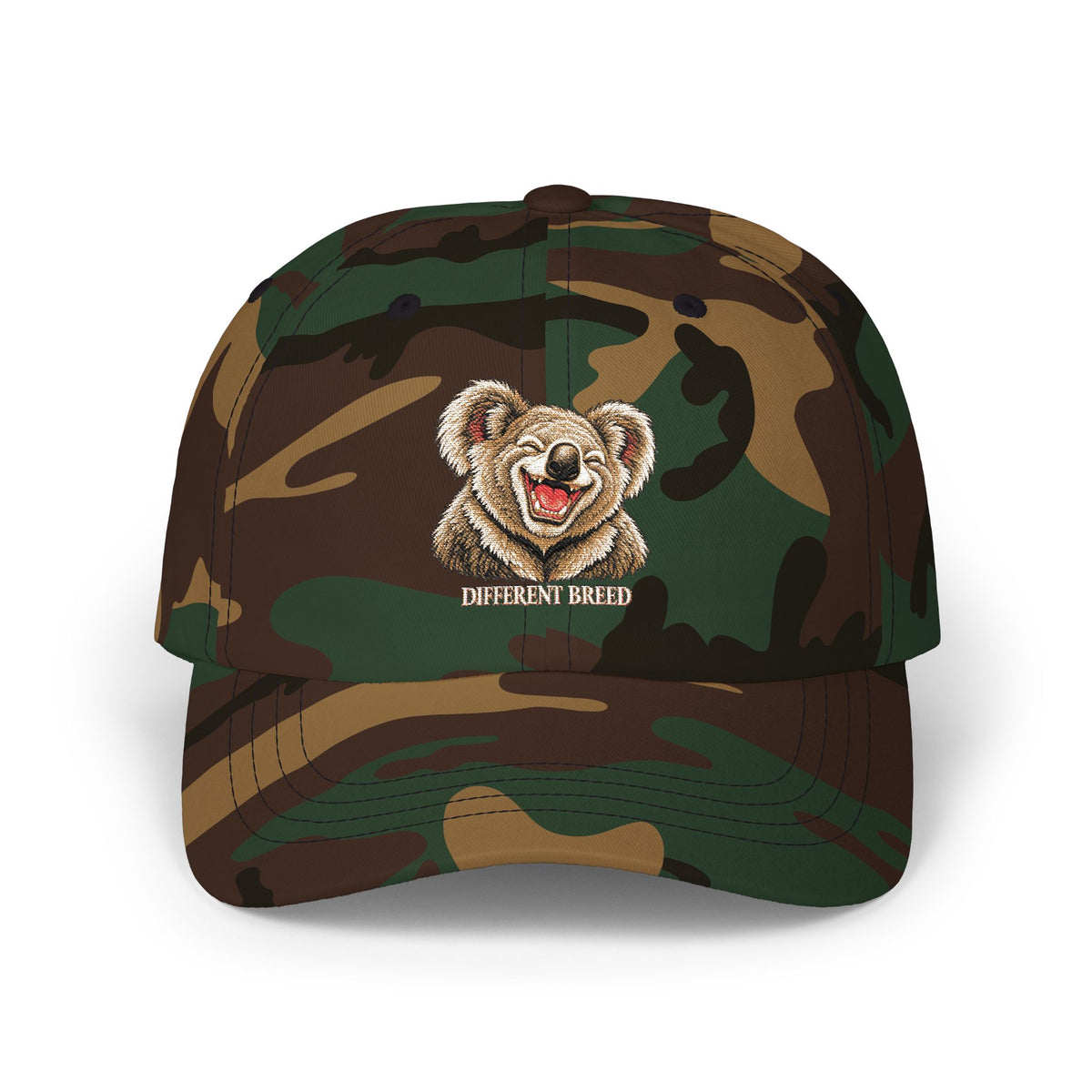 Bear Smile Classic Dad Cap — Embroidered Cute Teddy Hat