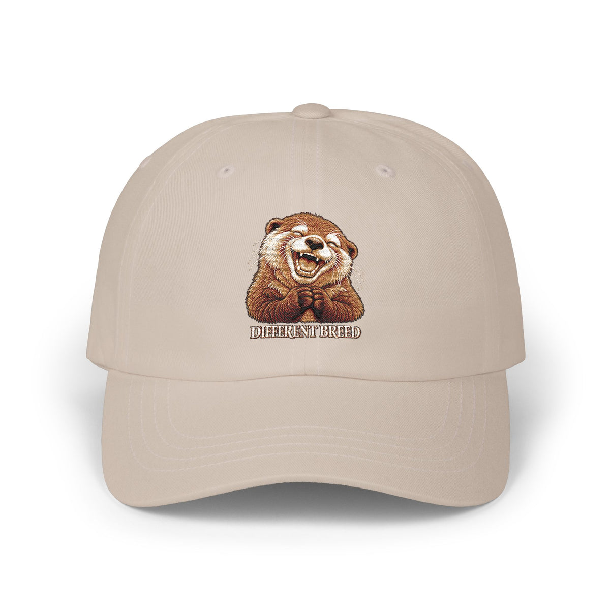 Dad Cap — Cute Smiling Otter Embroidered Baseball Hat