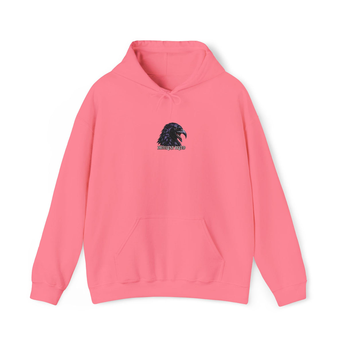 Raven Moon Graphic Hoodie — Small Gothic Crow Design