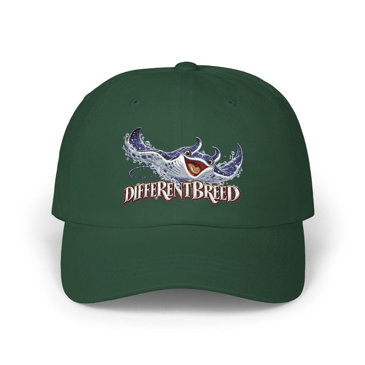 Different Breed Dad Cap - Vintage Shark Graphic Embroidered Baseball Hat