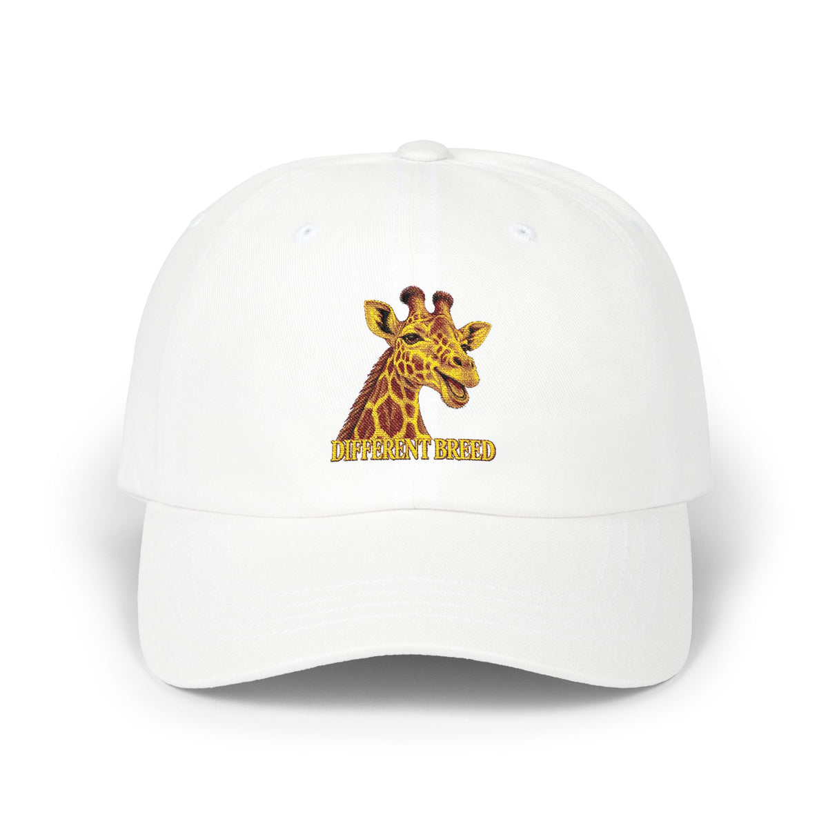 Giraffe Embroidered Dad Cap — Cute Safari Animal Baseball Hat