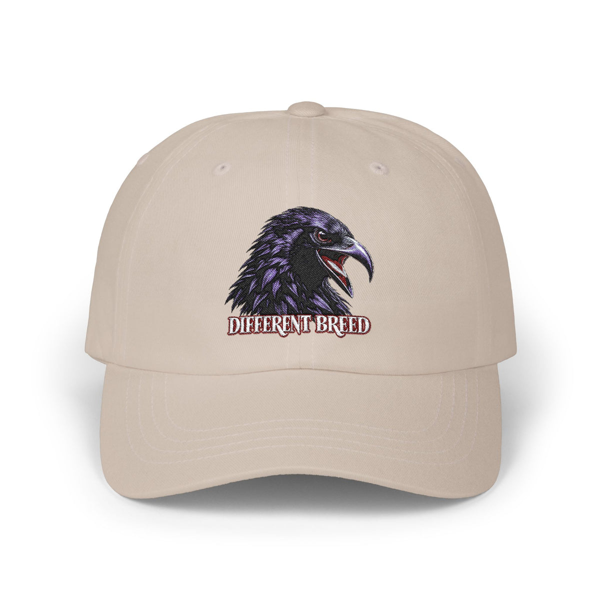 Dad Cap — Raven Head "Different Breed" Embroidered Hat