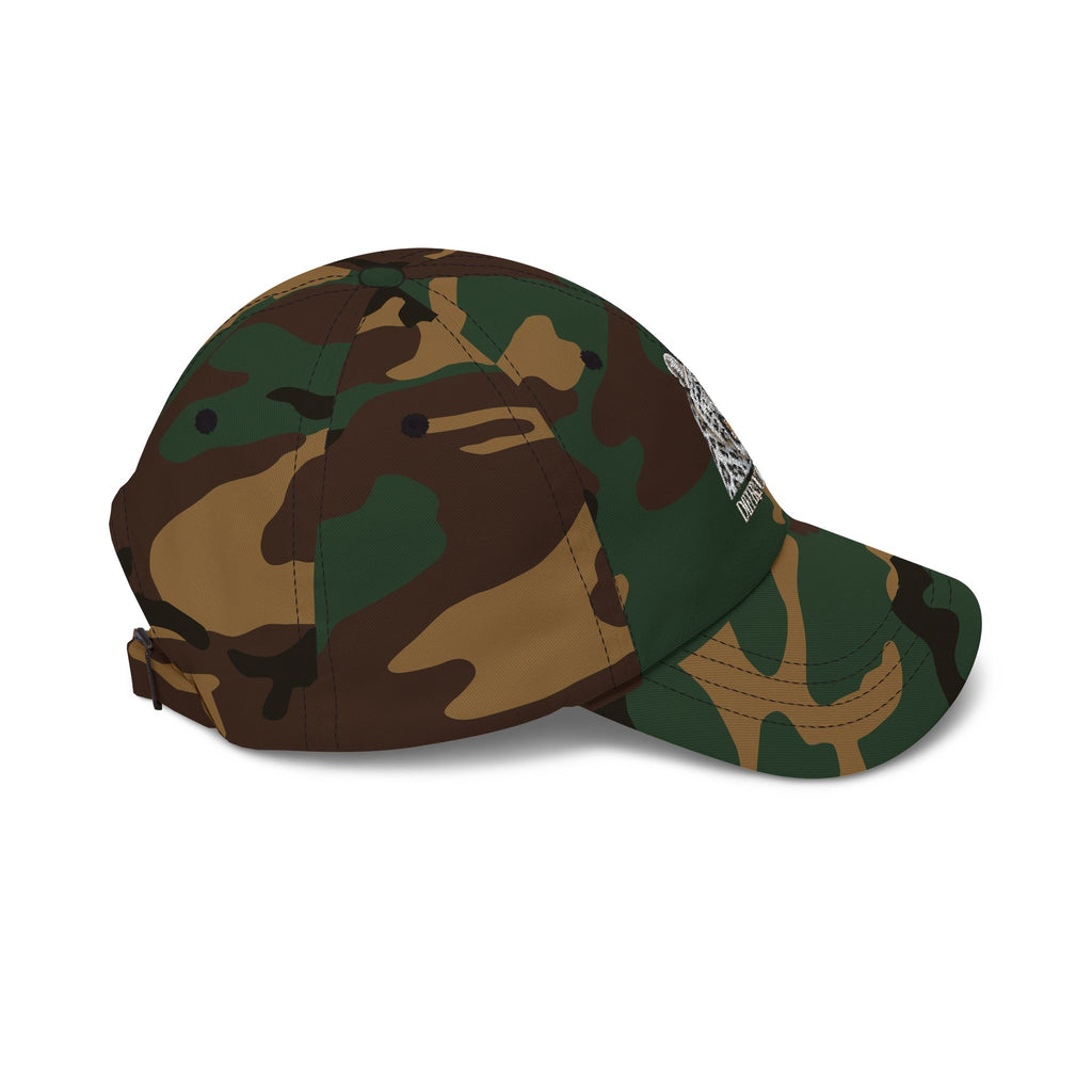 Snow Leopard Dad Cap — Embroidered Wildlife Baseball Hat