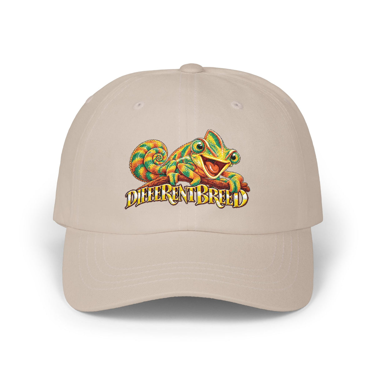 Dad Cap — Colorful Chameleon "Different Breed" Embroidered Hat