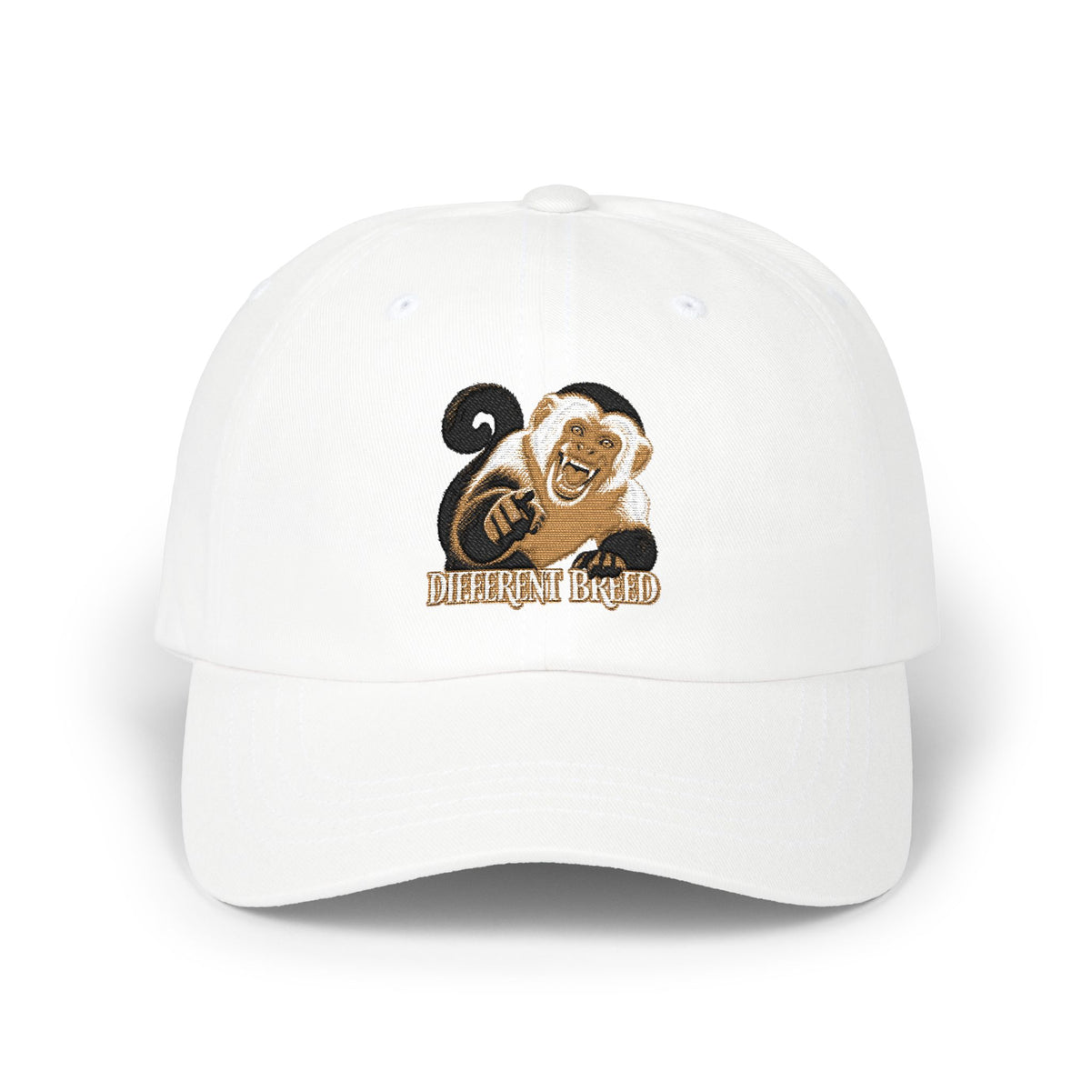 Dad Cap — Gold & Black Embroidered Ram Logo ‘ENTHRALLED’ Baseball Hat