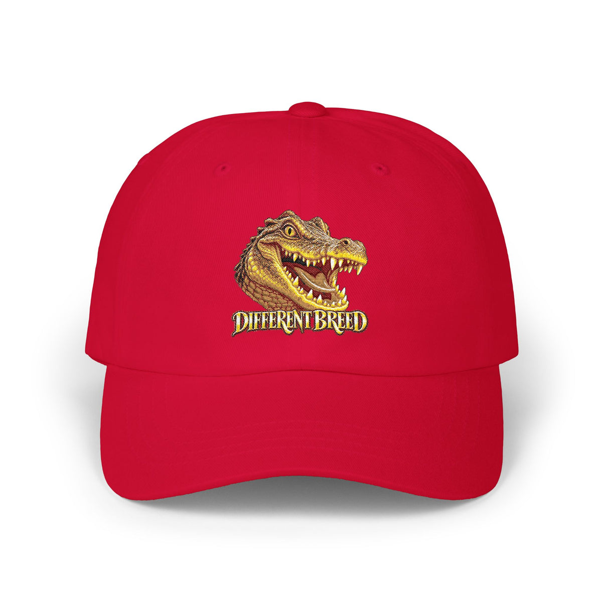 Classic Dad Cap — Crocodile Head "Different Breed" Embroidered Baseball Hat