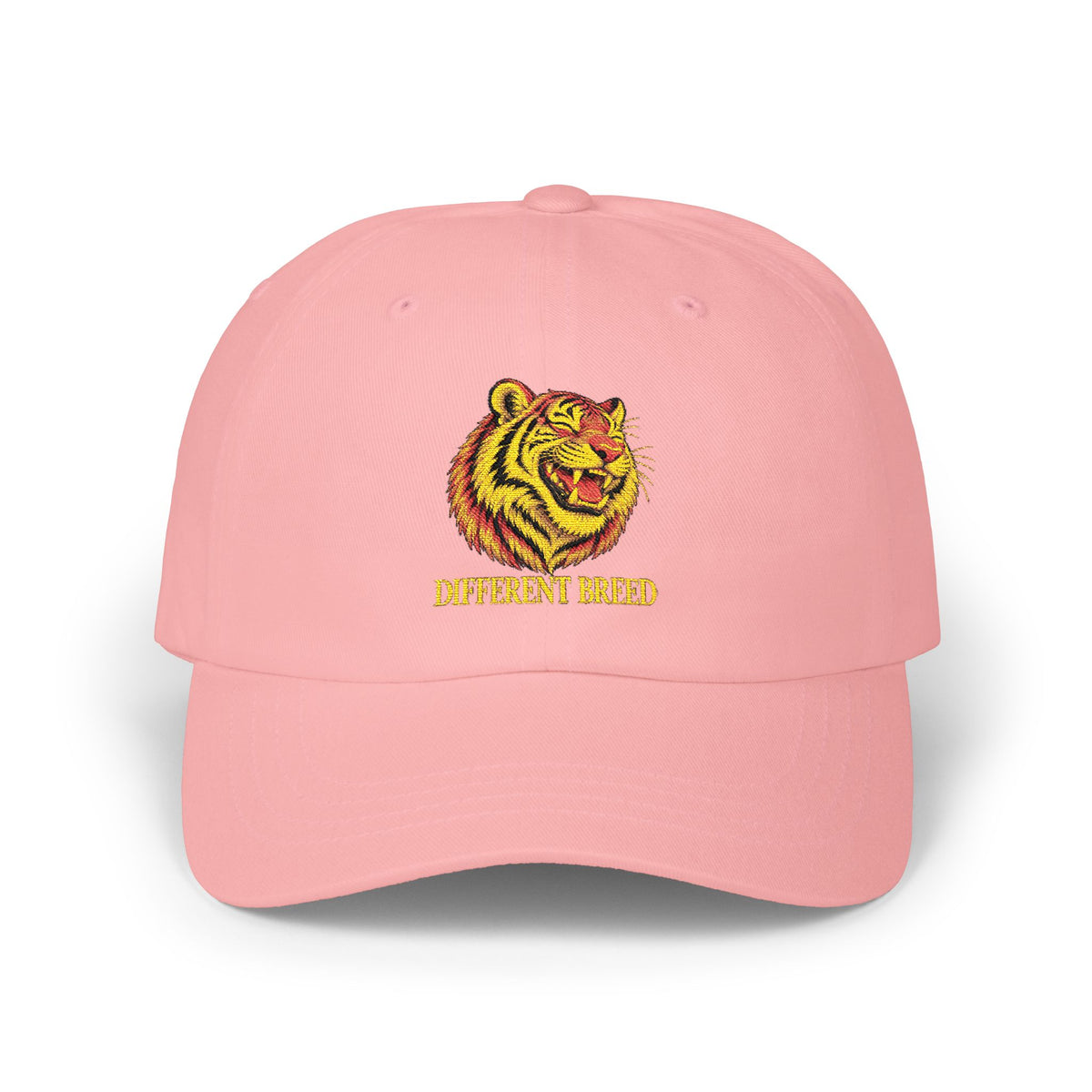 Tiger Head Embroidered Dad Cap — Vintage Athletic Baseball Hat