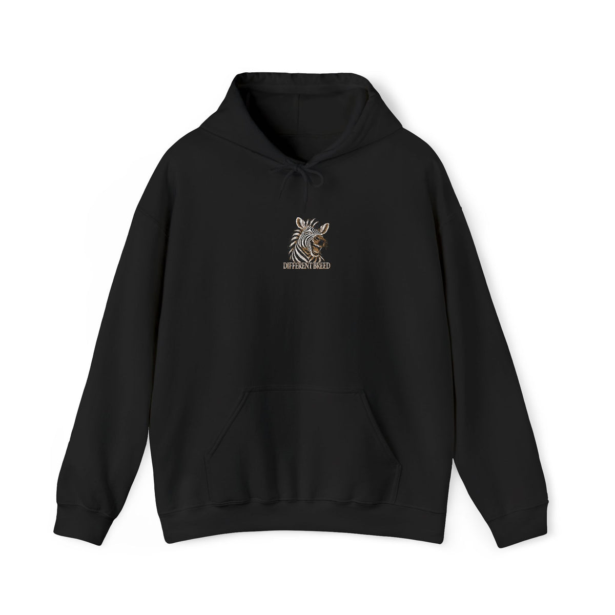 Wolf Sketch Hoodie — Minimal Small Chest Animal Graphic Sweatshirt