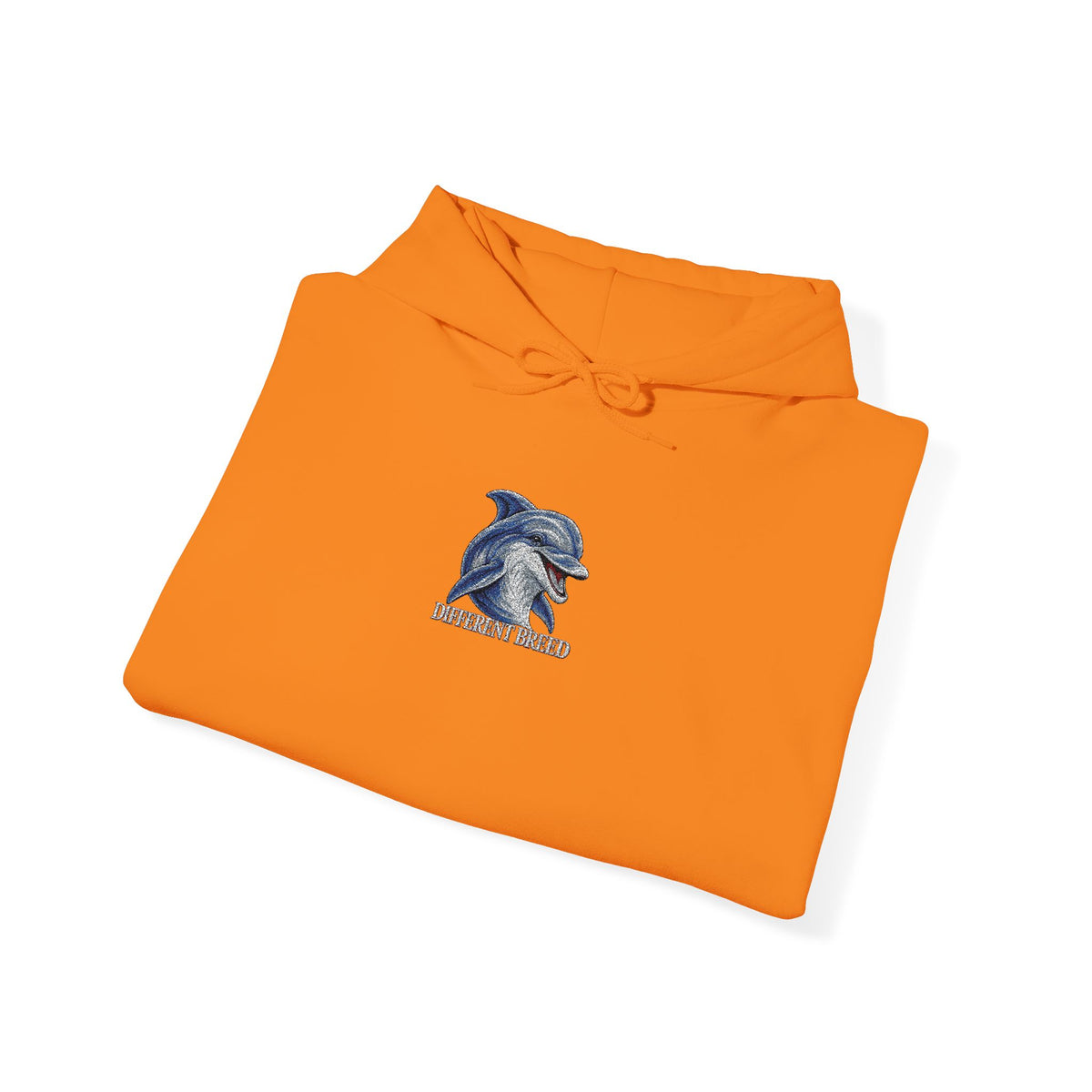 Hoodie — Blue Floral Wolf Illustration Pullover