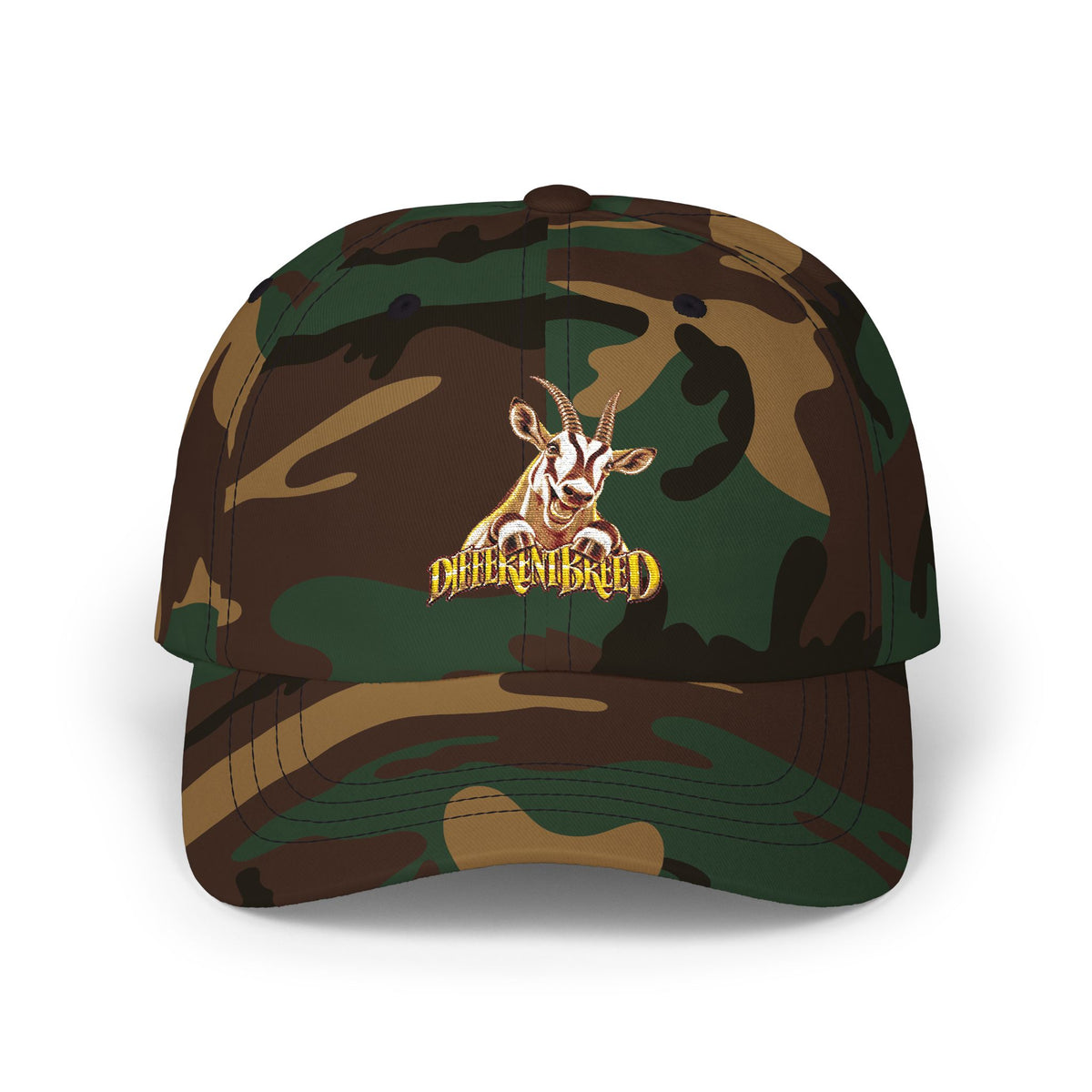 Dad Cap — Vintage Goat Patch "Mischief Made" Embroidered Hat