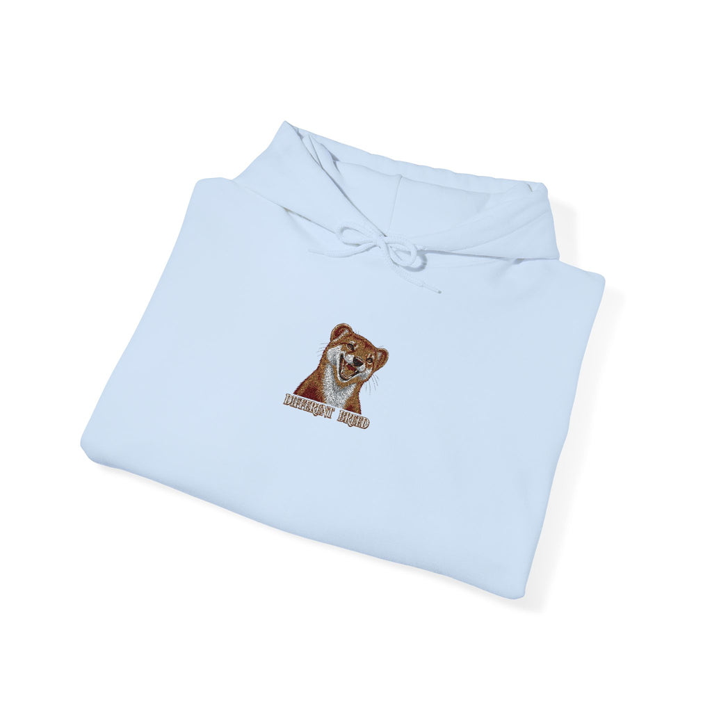 Embroidered Brown Bear Initial 'R' Hoodie – Cozy Animal Monogram Sweatshirt