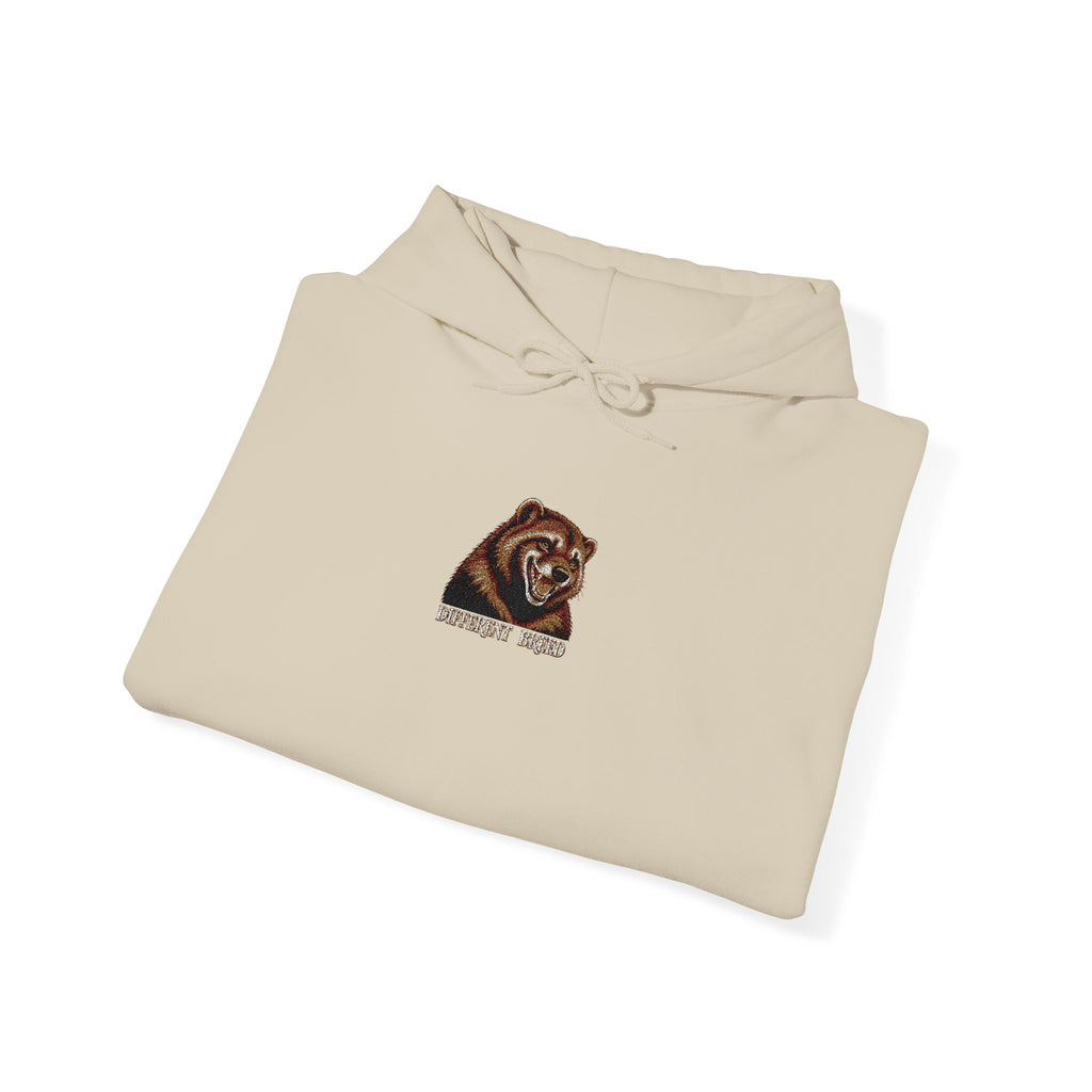 Tiger Face Hoodie - Small Center Embroidered Tiger Graphic, Casual Animal Print Pullover