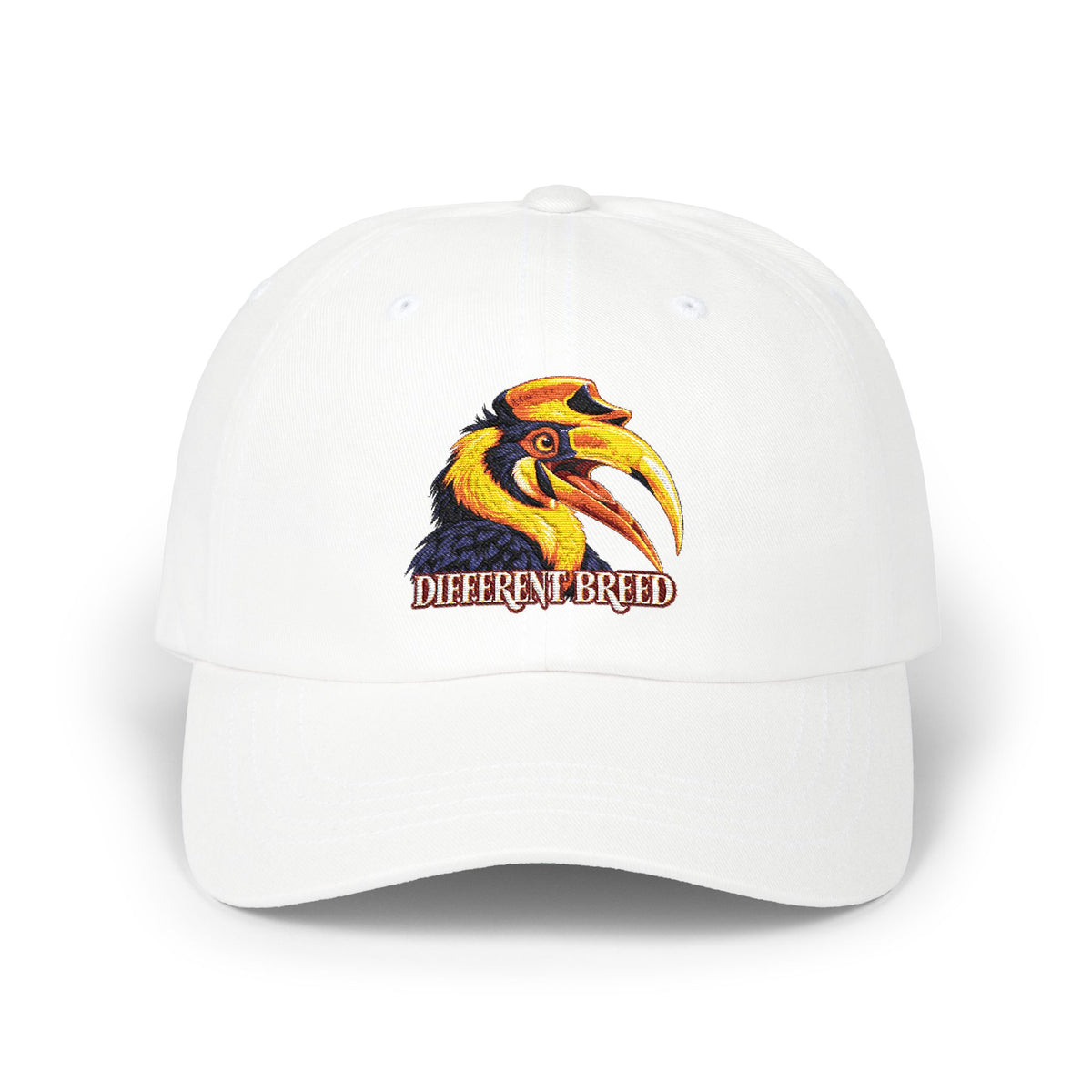 Different Breed Dad Cap — Embroidered Hornbill Bird Baseball Hat